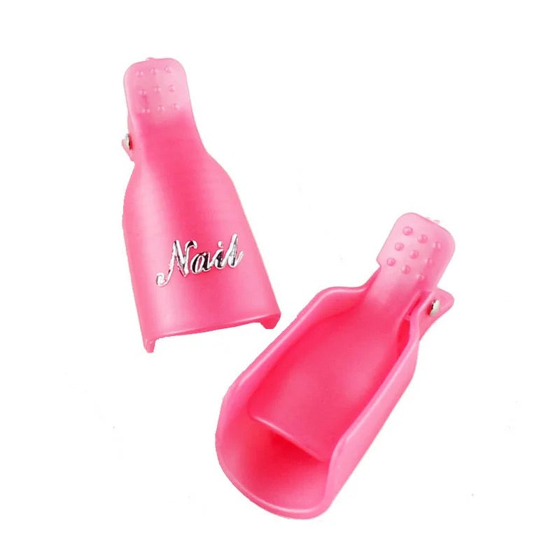 Finger soak off clips