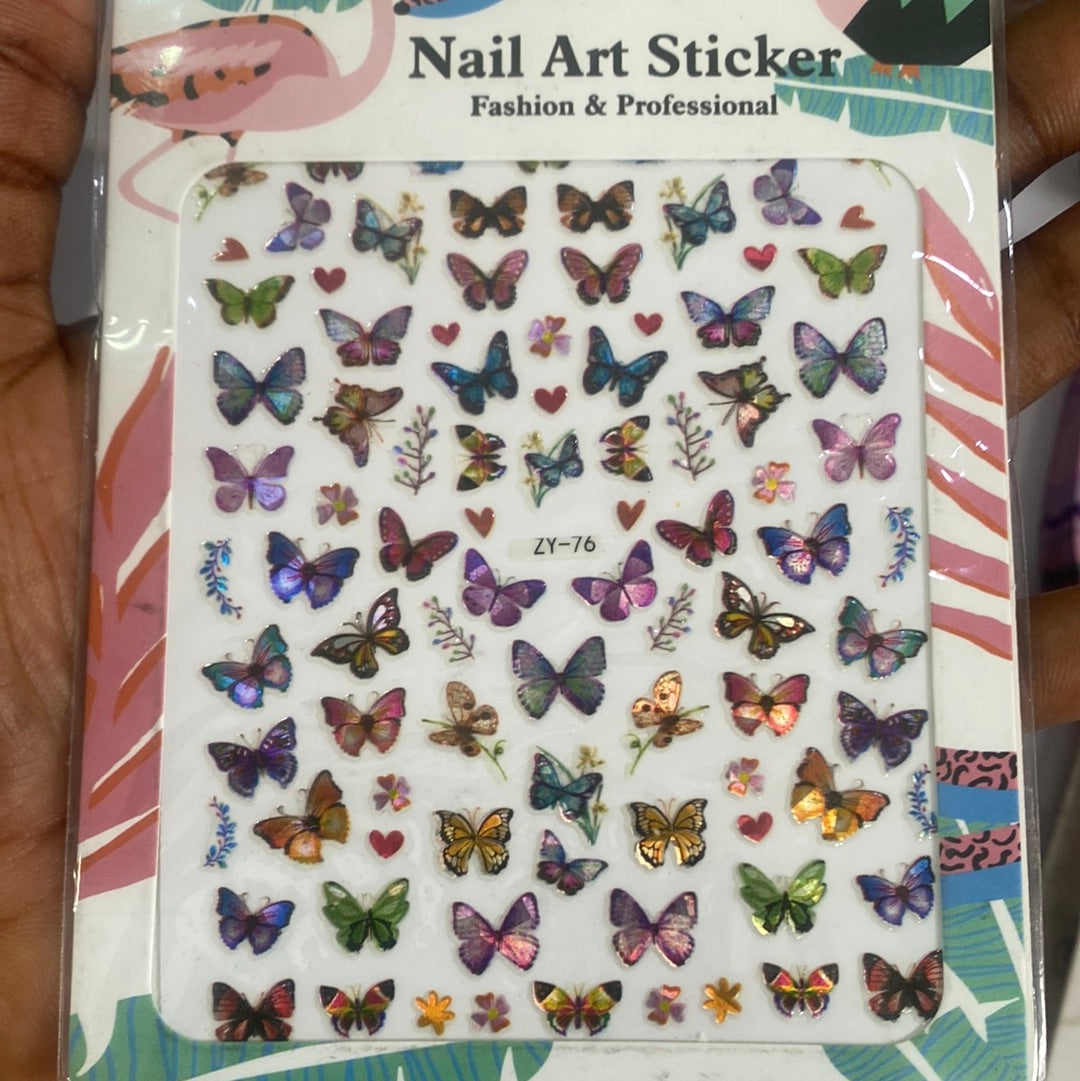 Laser Butterfly Sticker ZY-76