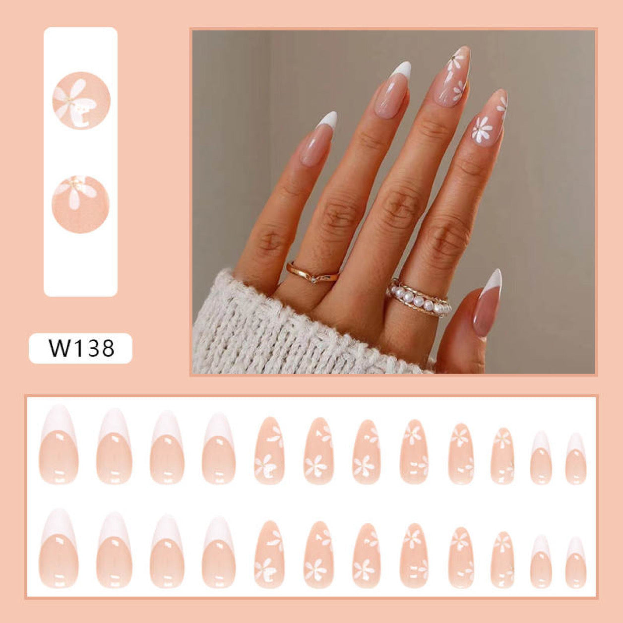 Press on nail set (W138)