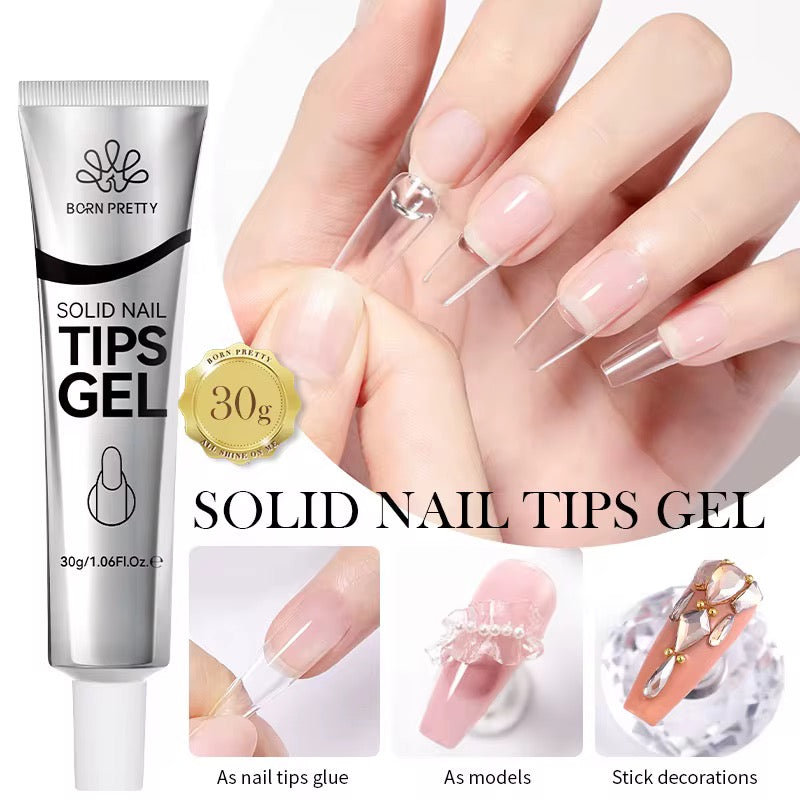 Solid tip glue gel