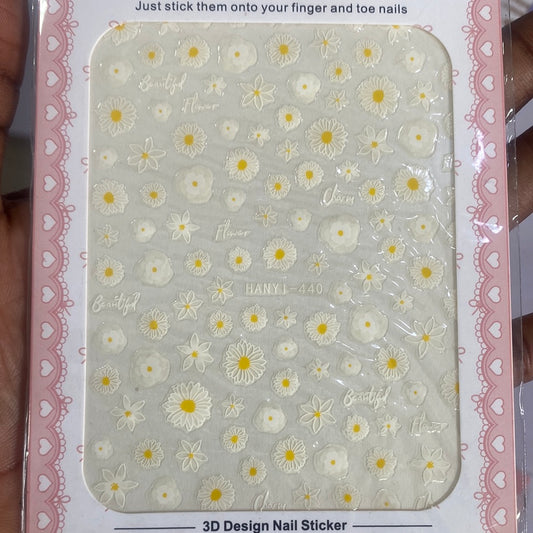 Daisy Flower Sticker