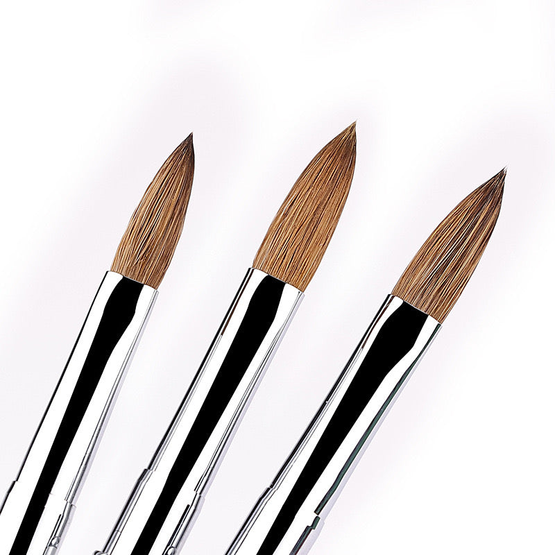 Pure kolinsky acrylic brush