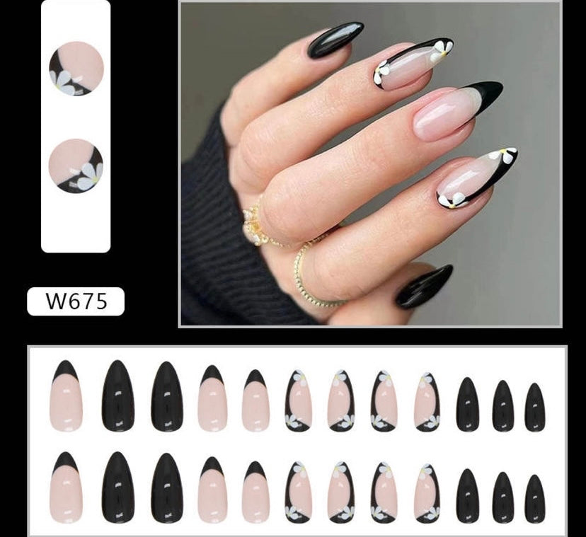 Press on nail set (W675)