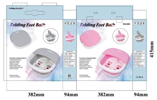 Foldable pedicure foot bath