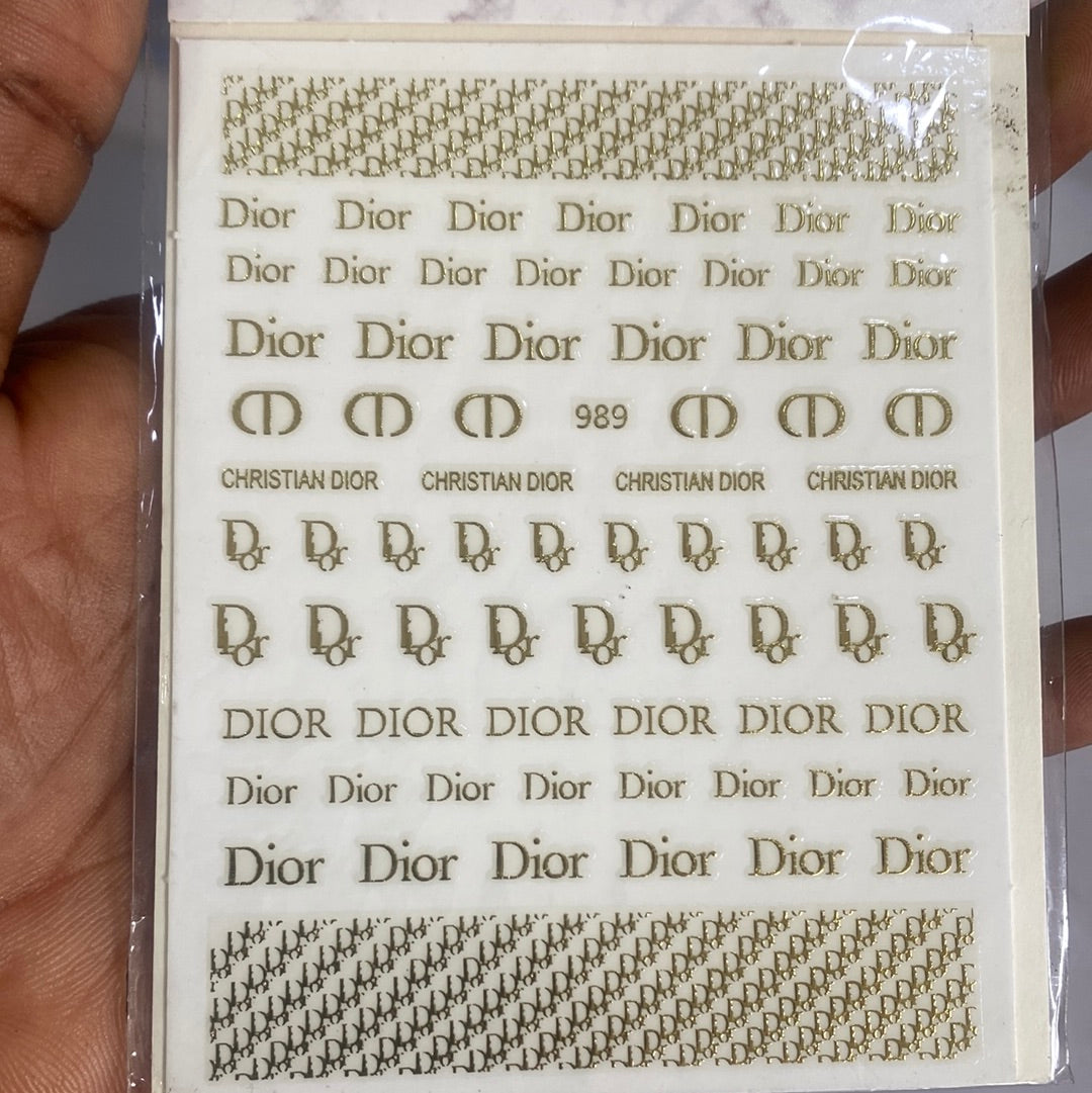 Dior 989 Sticker