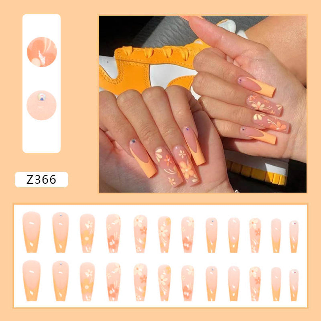 Press on nail set (Z366)