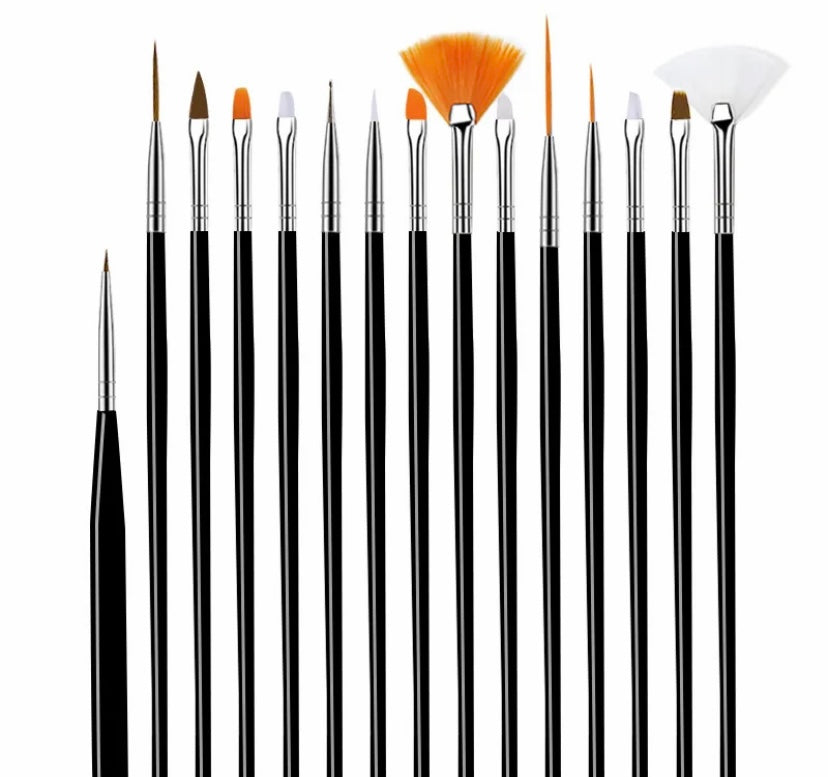 Nail art brush set