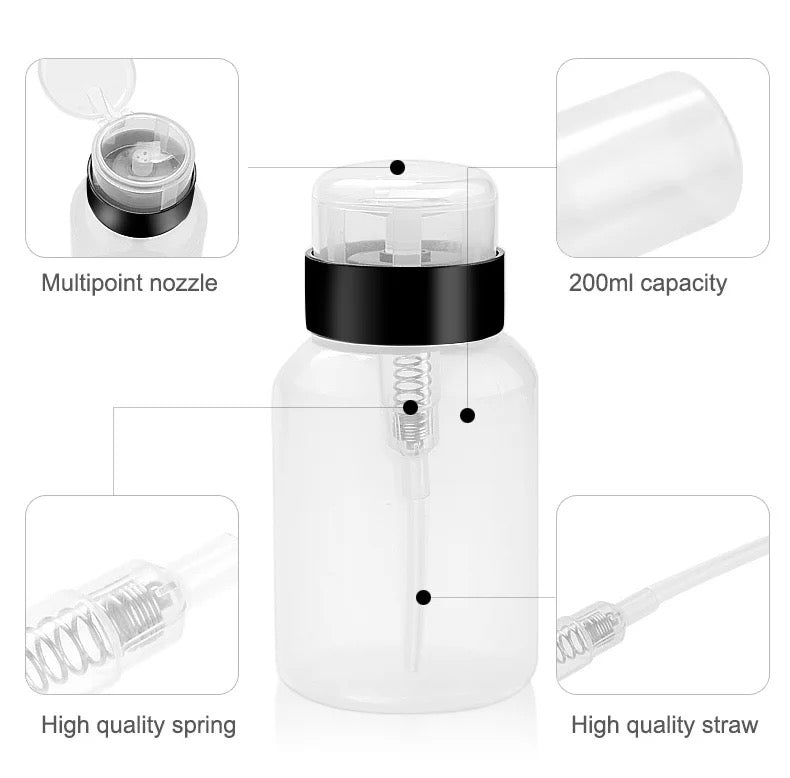 Transparent dispenser bottle