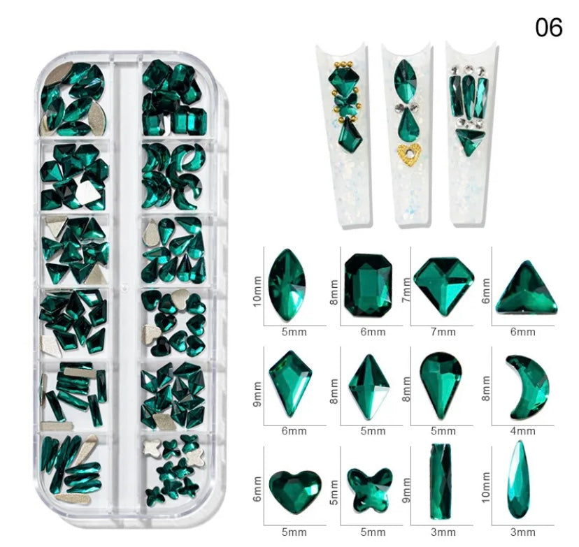 Shaped rhinestones