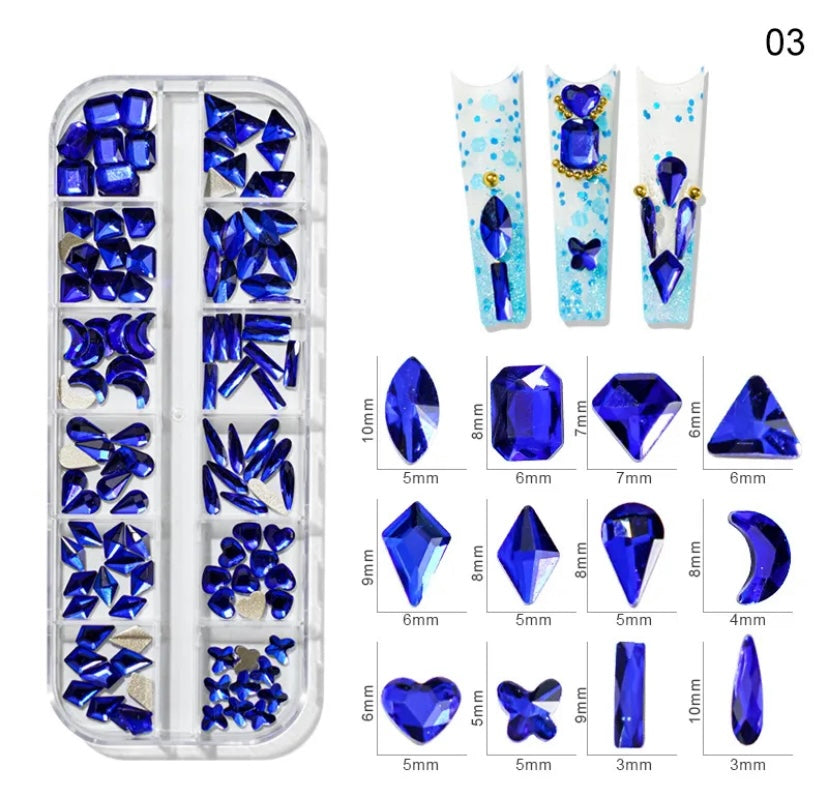 Shaped rhinestones