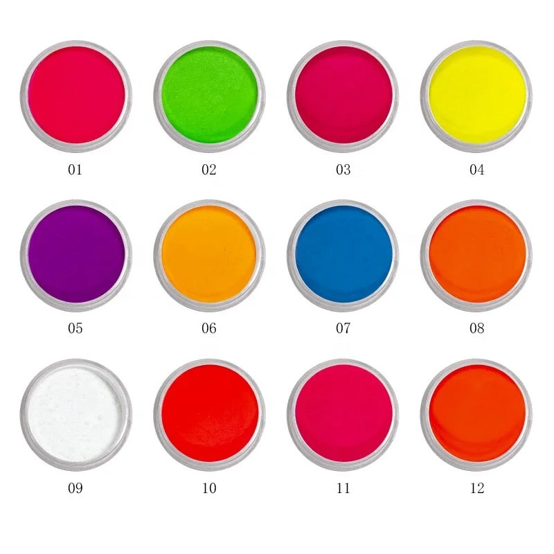 Neon pigment set