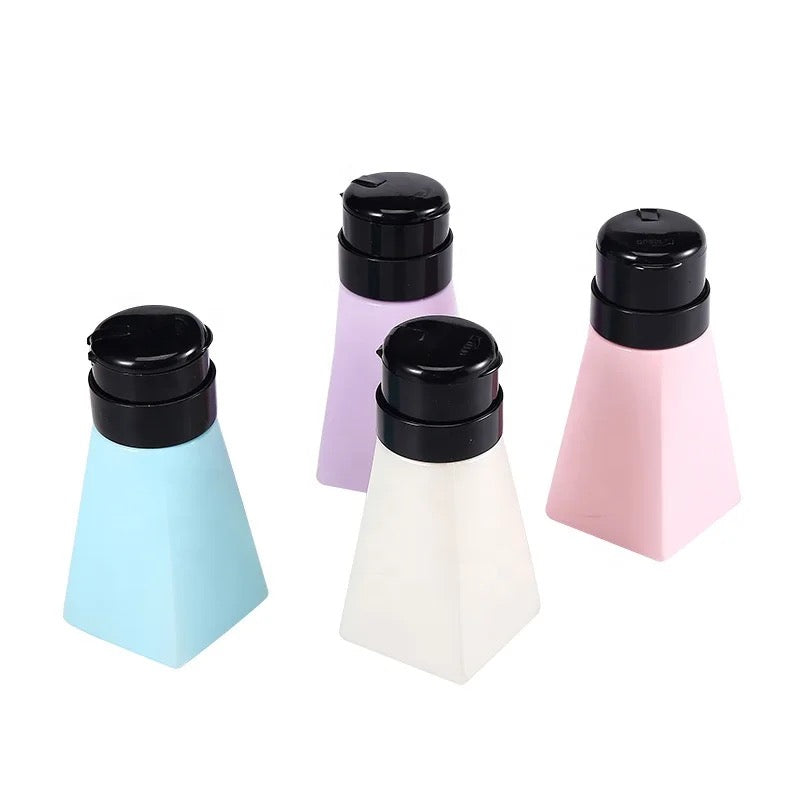 Colored plastic dispenser bottle