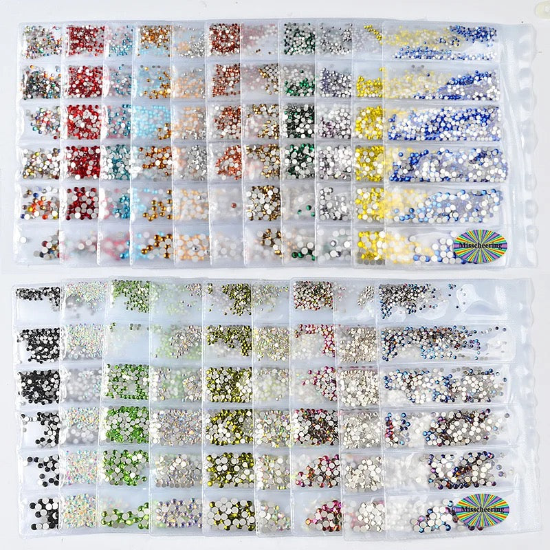 Round rhinestones pack