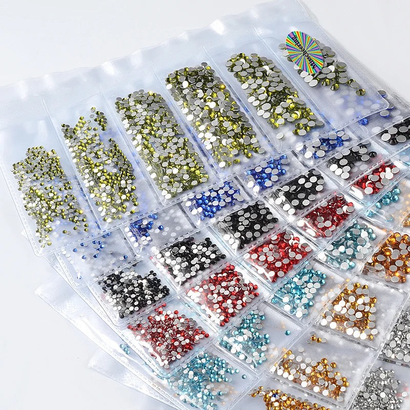 Round rhinestones pack