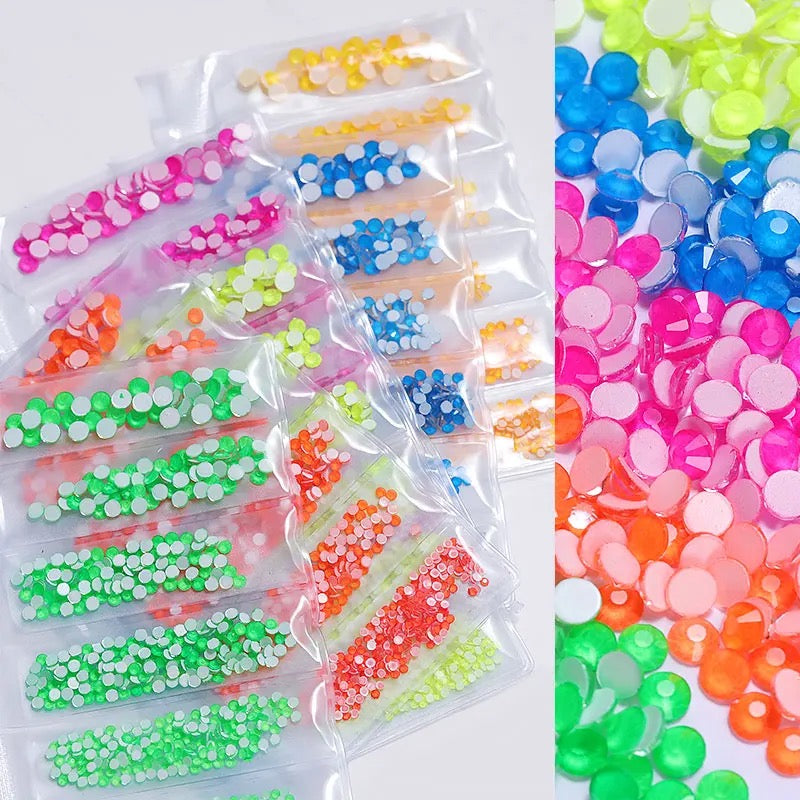 Neon Round Rhinestones