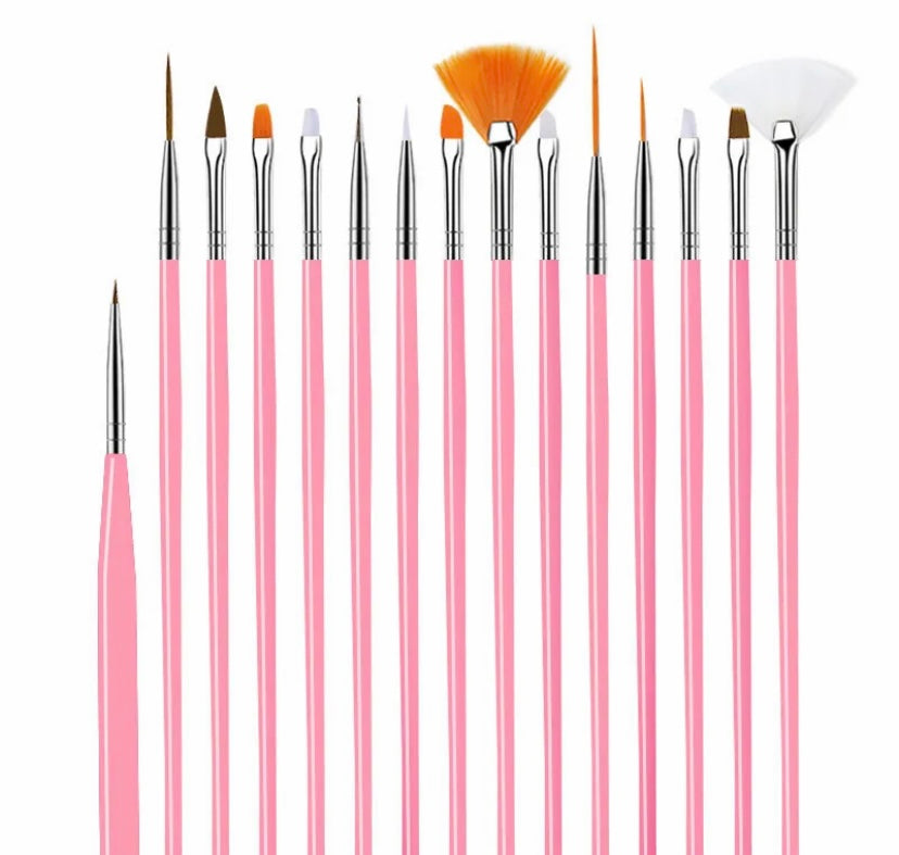 Nail art brush set