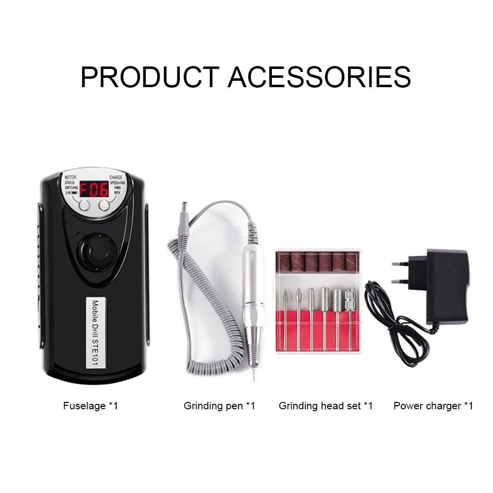 STE rechargeable nail drill