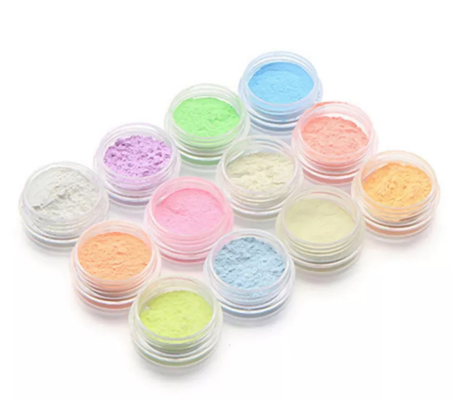 Glow in the dark pigment set