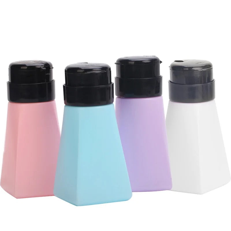 Colored plastic dispenser bottle